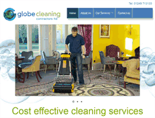 Tablet Screenshot of globecleaning.com